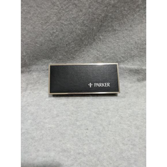 Vintage Parker Fountain Pen Box Case Only‎ Black Hard Shell - Picture 1 of 6